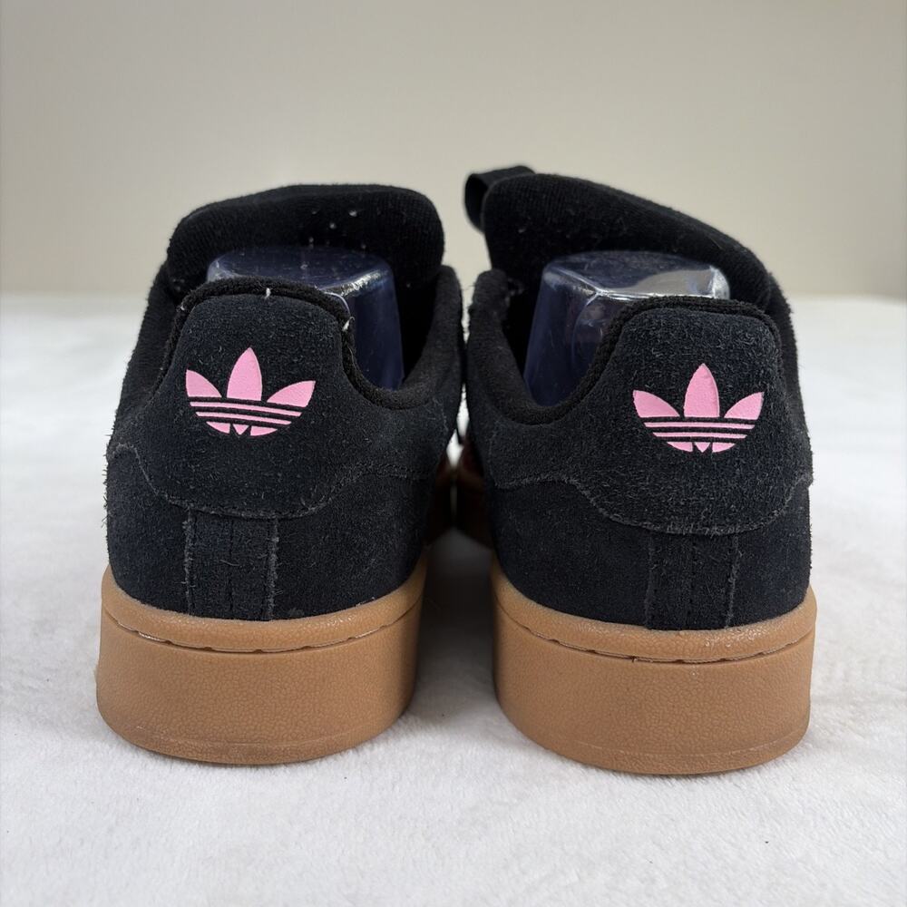 Adidas Campus 00s Womens 8.5 Black Pink Gum Sole Suede Sneakers Casual Charity - Picture 7 of 12